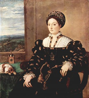 Tizian Portrait der Eleonora Gonzaga Wandbild
