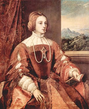 Tizian Portrait der Kaiserin Isabella von Portugal Wandbild