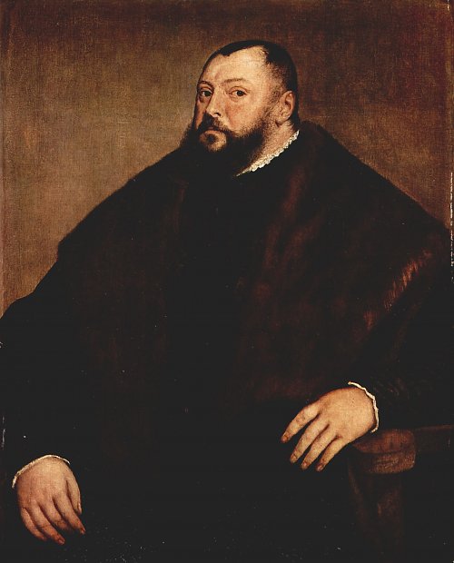 Tizian Portrait des Johann Friedrich von Sachsen Wandbild
