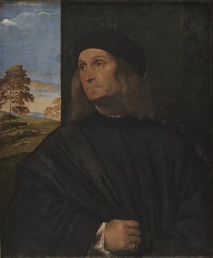 Tizian Portrait of the Venetian Painter Giovanni Bellini Wandbild
