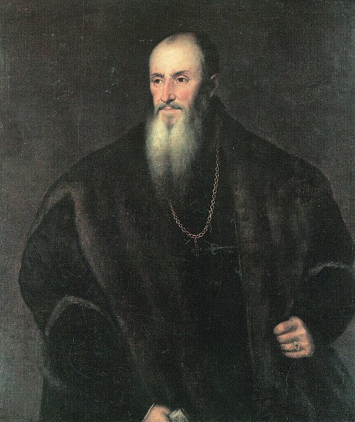 Tizian Portrait von Nicolas Perrenot von Granvelle Wandbild