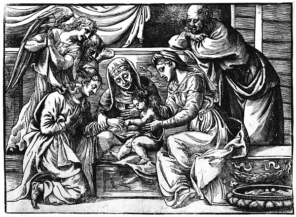 Tizian Die mystische Hochzeit der Hl Katharina Wandbild