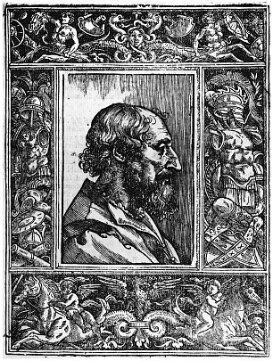 Tizian Portrait des Lodovico Ariost 2 Wandbild