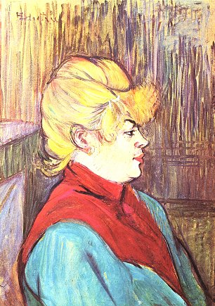 Toulouse Lautrec Bewohnerin eines Freudenhauses Wandbild