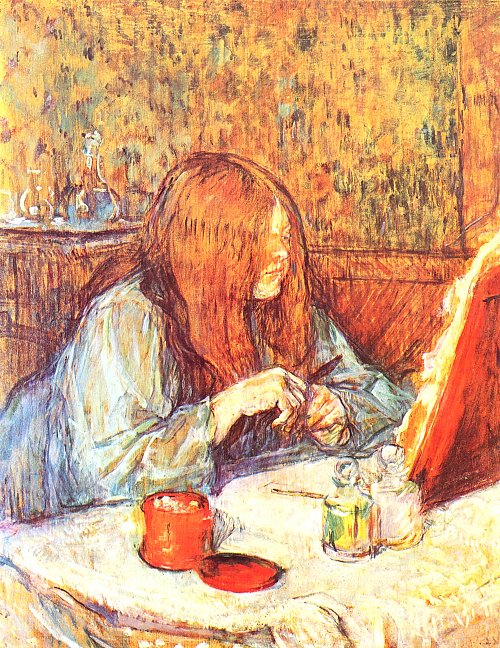 Toulouse Lautrec Madame Poupoule bei der Toilette Wandbild