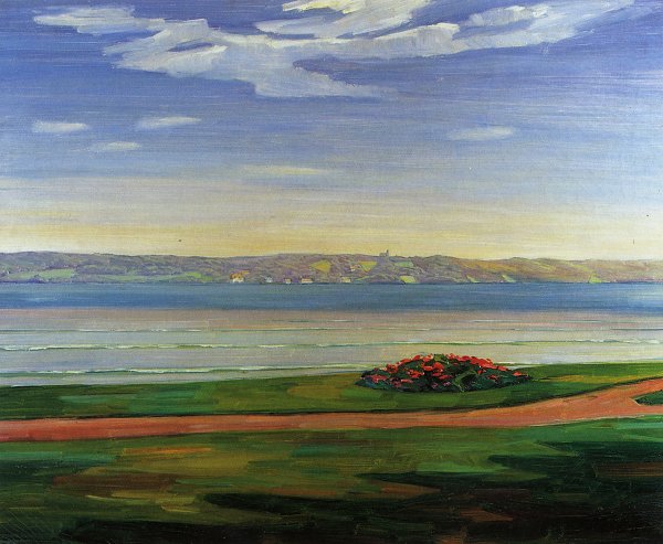 Wilhelm Truebner Aussichtsplatz am Starnberger See Wandbild