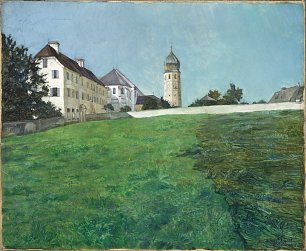 Wilhelm Truebner Blick auf Frauenchiemsee Wandbild