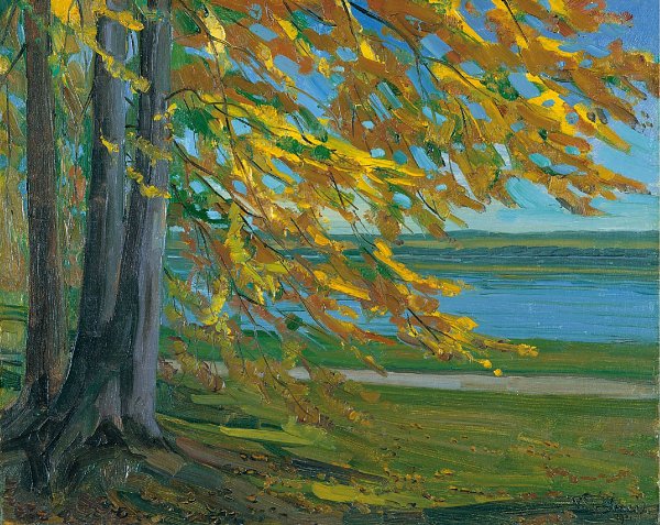 Wilhelm Truebner Der Starnberger See Wandbild