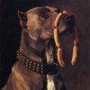 Wilhelm-Truebner-Dogge-mit-Wuersten