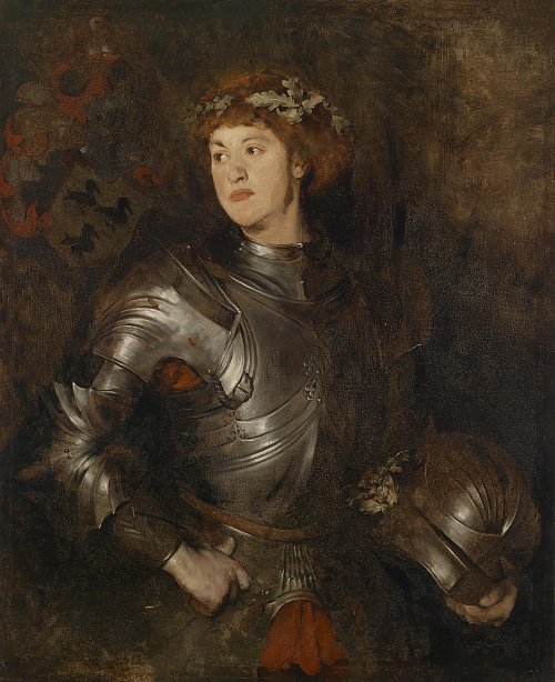 Wilhelm Truebner Juengling in Harnisch Wandbild