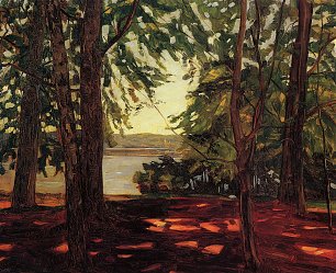 Wilhelm Truebner Park Knorr am Starnberger See Wandbild