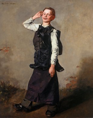 Wilhelm Truebner Schusterjunge Wandbild