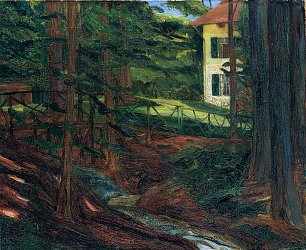 Wilhelm Truebner Villa Goes am Starnberger See Wandbild