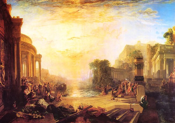 William Turner Der Niedergang des karthagischen Reiches Wandbild