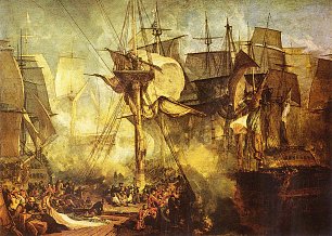 William Turner Die Schlacht bei Trafalgar Wandbild