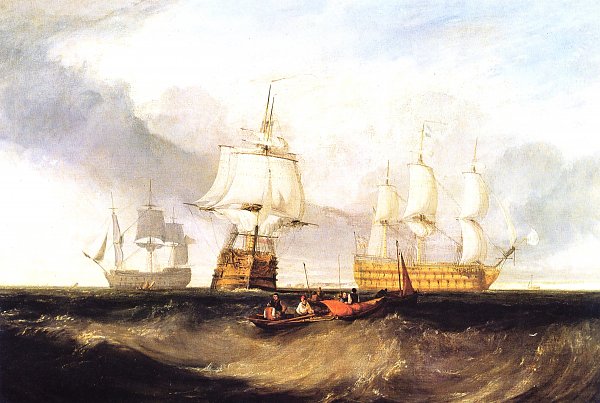 William Turner Die Victory bei der Rueckkehr aus Trafalgar Wandbild