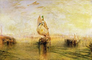 William Turner Die im Meer versinkende Sonne von Venedig Wandbild