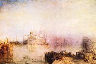 William Turner Dogana und Santa Maria della Salute in Venedig Wandbild