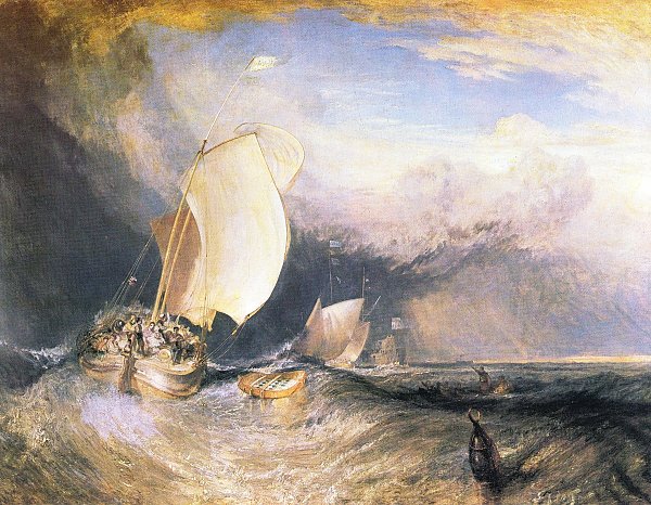 William Turner Fischerboote mit Haendlern die ihren Fang anbieten