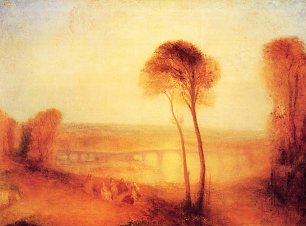 William Turner Landschaft mit Walton Bruecken Wandbild