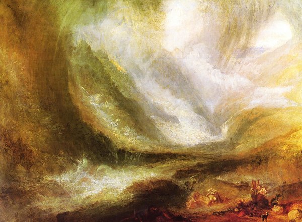 William Turner Schneesturm Lawine und ueberschwemmung eine Szene im oberen Val d Aouste Piemont Wandbild