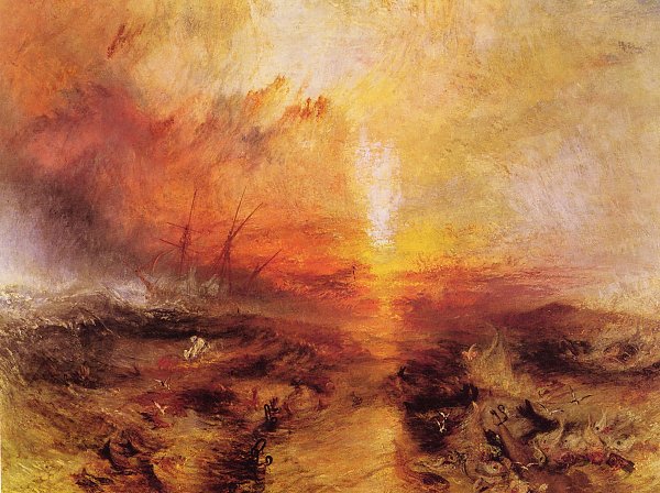 William Turner Sklavenhaendler werfen die Toten und die Sterbenden ueber Bord Typhon kommt herbei Wandbild