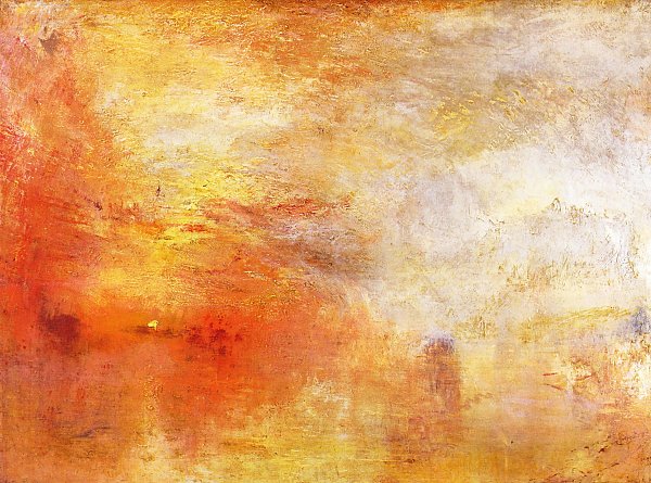 William Turner Sonnenuntergang ueber einem See Wandbild