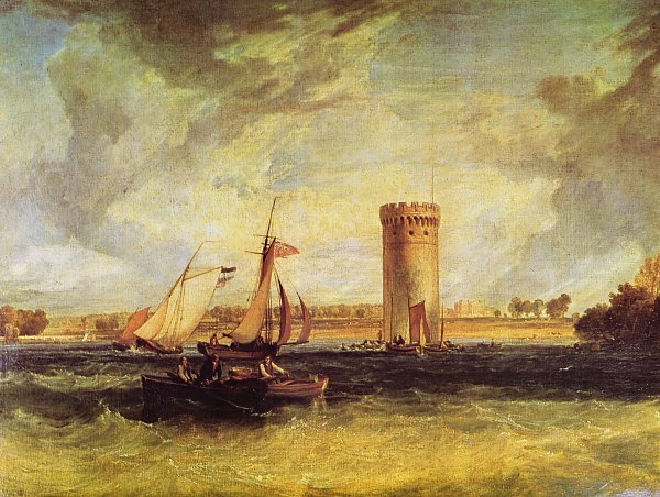 William Turner Tabley der Sitz von Sir J F Leicester Bart Ein windiger Tag Wandbild