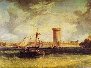 William Turner Tabley der Sitz von Sir J F Leicester Bart Ein windiger Tag Wandbild