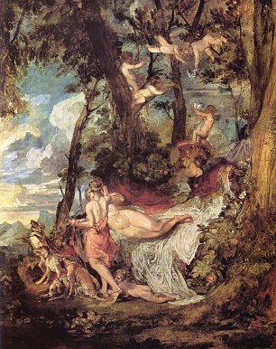 William Turner Venus und Adonis oder Adonis derzur Jagd aufbricht Wandbild