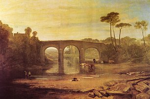 William Turner Whalley Bruecke und Abtei Lancashire Faerber waschen und trocknen Tuecher Wandbild