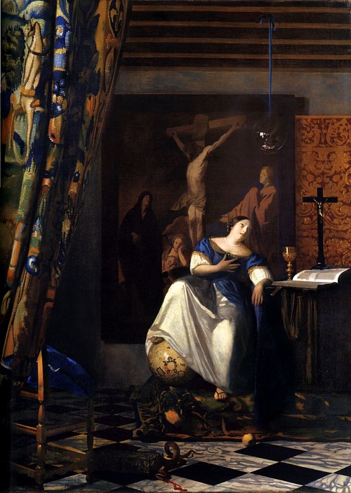 Jan Vermeer Allegory of the Faith Wandbild