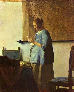 Jan Vermeer Die Briefleserin Wandbild