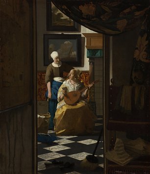 Jan Vermeer The love letter Wandbild