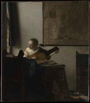 Jan Vermeer Womanwith a Lute Wandbild