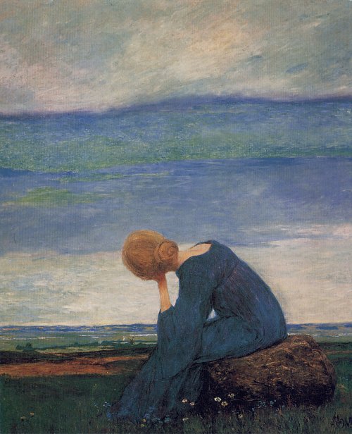 Heinrich Vogeler Sehnsucht Traeumerei Wandbild