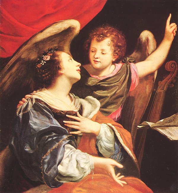 Simon Vouet Hl Caecilie mit dem Engel