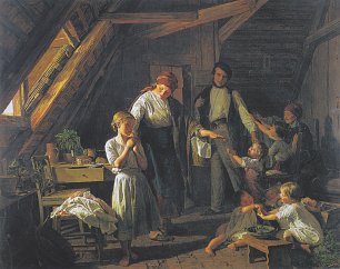  Ferdinand Georg Waldmüller Abschied der Eltern