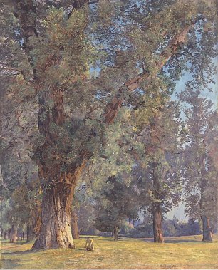 Ferdinand Georg Waldmueller Baeume im Prater Wandbild
