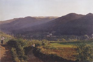 Ferdinand Georg Waldmueller Berglandschaft mit Weingarten Wandbild