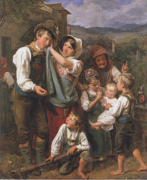 Ferdinand Georg Waldmueller Die Heimkehr des Landmannes Wandbild