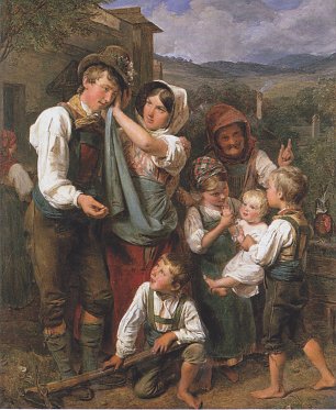 Ferdinand Georg Waldmueller Die Heimkehr des Landmannes Wandbild