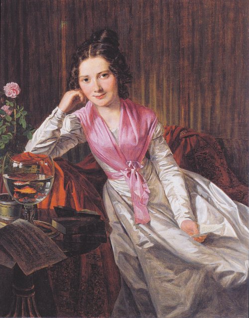Ferdinand Georg Waldmueller Die Schauspielerin Theres Krones Wandbild