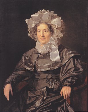 Ferdinand Georg Waldmueller Elisabeth Waldmueller, die Mutter des Kuenstlers Wandbild
