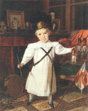 Ferdinand Georg Waldmueller Erzherzog Franz als Grenadier Wandbild