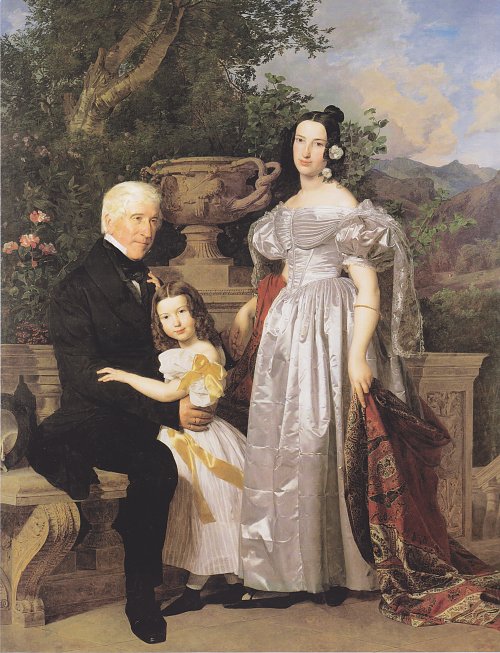 Ferdinand Georg Waldmueller Familie Kerzmann Wandbild