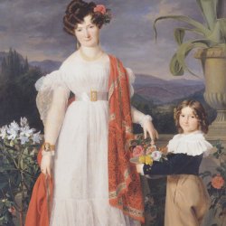 Ferdinand-Georg-Waldmueller-Frau-A.-von-Winiwarter-mit-ihrem-Sohn