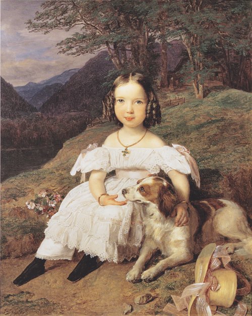 Ferdinand Georg Waldmueller Julia Comtesse Apraxin Wandbild