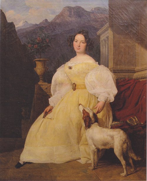 Ferdinand Georg Waldmueller Portraet der Mme Hanska Wandbild