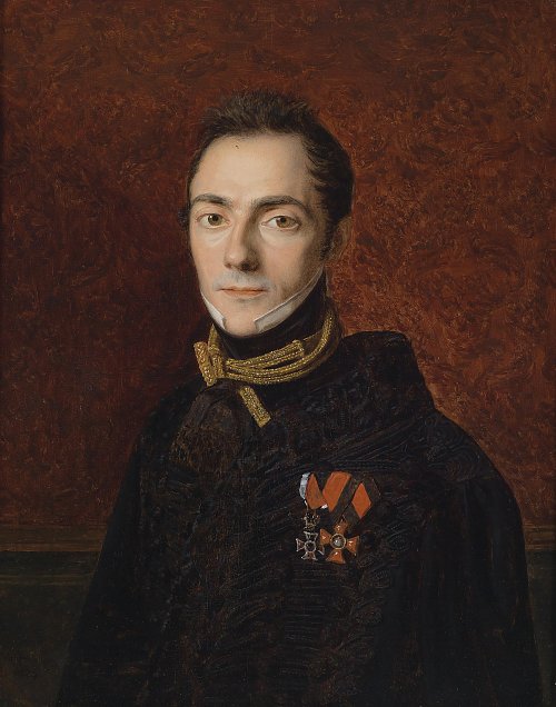 Ferdinand Georg Waldmueller Portrait eines Grafen Apponyi Wandbild